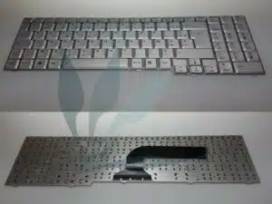 Clavier français argent pour Asus Z83 avec pave numérique