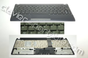 Clavier français avec repose-poignets noir pour Asus EEEPC 1025C