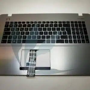 Clavier français avec repose-poignets gris neuf d'origine Asus pour Asus X751LK