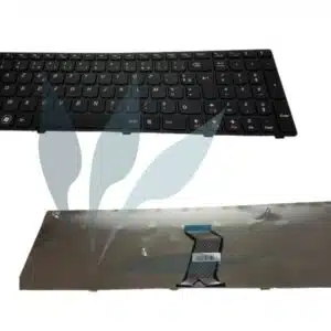 Clavier français neuf pour Lenovo B570E - clavier noir, contour des touches noir