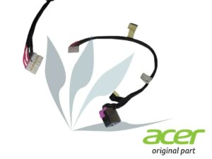 Connecteur d'alimentation carte mère sur câble 135W neuf d'origine Acer pour Acer Aspire A717-72G