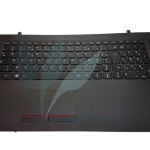 Clavier français avec repose-poignets noir pour Lenovo V110-15ISK
