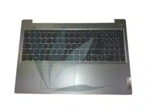 Clavier français avec plasturgie repose-mains grise neuf d'origine Lenovo pour Lenovo Ideapad 3 15ADA05 (type 81W1)