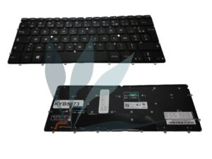 Clavier français rétro-éclairé neuf pour Dell XPS 12 9Q33