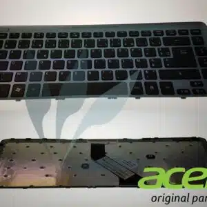 Clavier français noir avec contour bleu neuf d'origine Acer pour Aspire V5-471