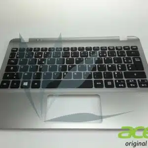 Clavier	français avec repose-poignets argent non rétro-éclairé neuf d'origine Acer pour Acer Aspire V5-122P