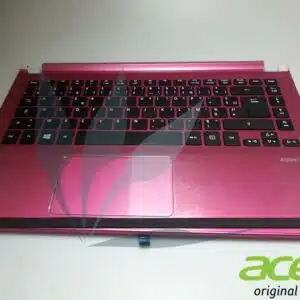 Clavier français avec repose-poignets rose neuf d'origine Acer pour Acer Aspire V5-472G