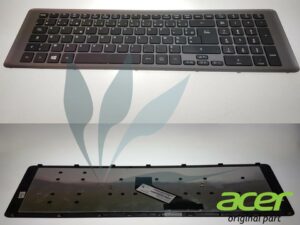 Clavier français noir cadre argent neuf d'origine Acer pour Acer Travelmate TMP273-M