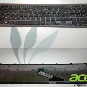 Clavier français noir cadre argent neuf d'origine Acer pour Acer Travelmate TMP273-M