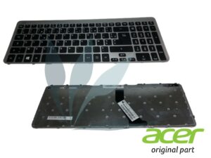 Clavier francais fond argent touches noires neuf d'origine Acer pour Acer Aspire V5-571