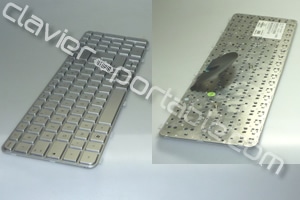 Clavier francais argent design chicklet (touches incrustées dans reposse poignet) pour pavilion série DV6-6B**