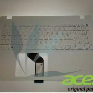 Clavier français blanc avec repose-poignets blanc neuf d'origine Acer pour Acer Aspire E5-522