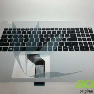 Clavier français noir avec repose-poignets blanc neuf d'origine Acer  pour Acer Aspire E5-522