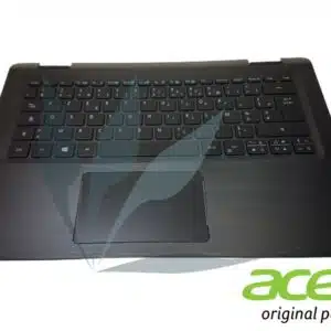 Clavier français rétro-éclairé avec repose-poignets noir et touchpad neuf d'origine Acer pour Acer Spin SP513-51