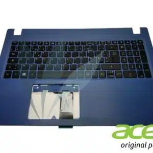 Clavier français avec repose-poignets bleu neuf d'origine Acer pour Acer Aspire A315-51
