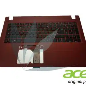 Clavier français avec repose-poignets rouge neuf d'origine Acer pour Acer Aspire A315-31