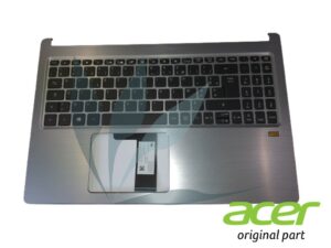 Clavier français rétro-éclairé avec repose-poignets argent - pièce neuve d'origine - pour Acer Swift SF315-52