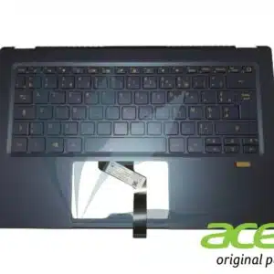 Clavier français rétro-éclairé avec repose-poignets bleu neuf d'origine Acer pour Acer Swift SF514-54GT