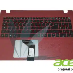Clavier français avec repose-poignets rouge neuf d'origine Acer pour Acer Aspire E5-522G