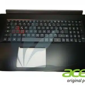 Clavier français rétro-éclairé avec repose-poignets noir neuf d'origine Acer pour Acer Predator Helios PH317-52 (pour modèles avec carte graphique GTX1050)