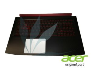 Clavier Français rétro-éclairé avec repose-poignets noir neuf d'origine Acer pour Acer Aspire Nitro AN515-52 (pour modèles avec carte graphique GTX1050)