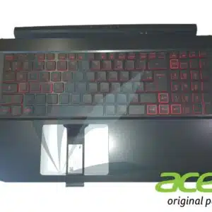 Clavier français rétro-éclairé avec repose-poignets noir neuf d'origine Acer pour Acer Nitro AN515-55 (pour modèles avec carte graphique GTX1650)- nous contacter en cas de doute sur la compatibilité avec votre modèle -