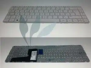 Clavier français blanc pour HP Pavillon 14-N SERIES
