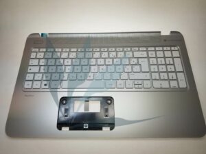 Clavier français blanc avec repose-poignets argent neuf d'origine HP pour HP Pavilion 15-P SERIES