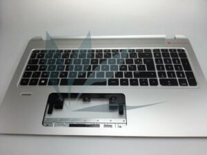 Clavier français avec repose-poignets argent pour HP Envy 15-K SERIES