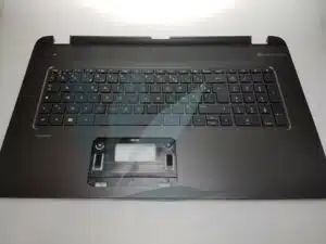 Clavier français noir neuf d'origine HP avec repose-poignets gris foncé pour HP pavilion 17-F SERIES