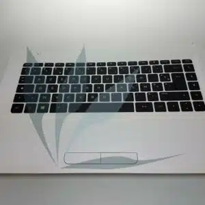 Clavier français avec repose-poignets blanc neuf d'origine HP pour HP Notebook 14-AC SERIES