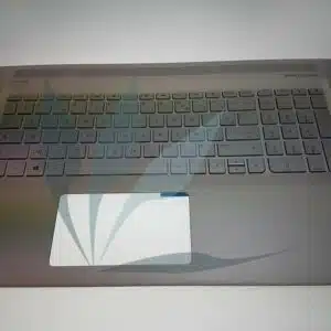 Clavier français avec repose-poignets argent pour HP Envy 15-AS SERIES