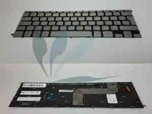 Clavier français argent pour Dell Inspiron 7437