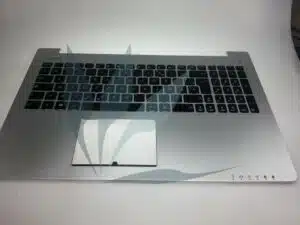 Clavier français avec repose-poignets argent neuf d'origine Asus pour Asus Vivobook S500C