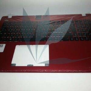 Clavier français avec repose poignet ROUGE neuf d'origine Asus pour Asus X550CA