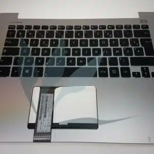Clavier français avec repose-poignets argent neuf d'origine Asus pour Asus Vivobook S300CA