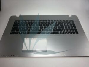 Clavier français avec repose-poignets argent neuf d'origine Asus pour Asus X750LB