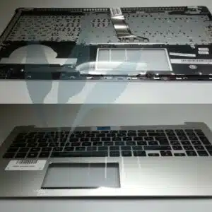 Clavier français avec repose-poignets argent pour Asus R553LN