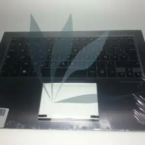 Clavier français noir avec repose-poignets argenté pour Asus UX302LA