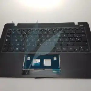 Clavier français noir avec repose-poignets pour Asus X200MA