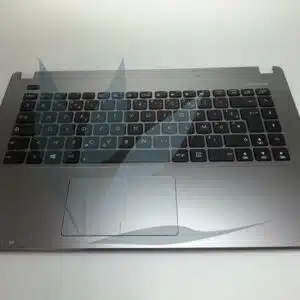 Clavier français avec repose-poignets gris neuf d'origine Asus pour Asus R409CC