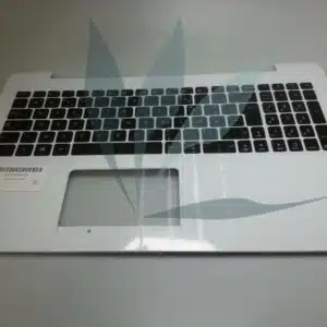 Clavier français avec repose-poignets blanc neuf d'origine Asus pour Asus X555