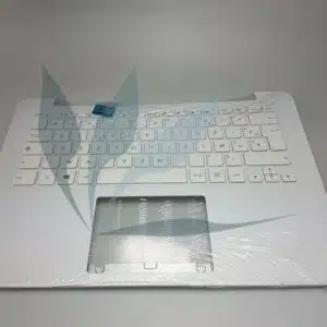 Clavier français avec repose-poignets blanc neuf d'origine Asus pour Asus X302LJ