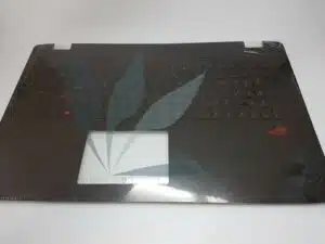 Clavier Azerty belge avec repose-poignets neuf d'origine Asus pour Asus GL742VL
