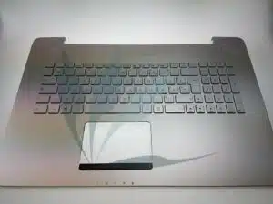 Clavier français rétro-éclairé avec repose-poignets gris clair neuf d'origine Asus pour Asus N752VX