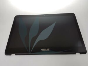 Module écran (dalle + vitre tactile + bezel) neuf d'origine Asus pour UX360UA (pour modèle full HD noir avec référence de la vitre ST133SI021JKF)