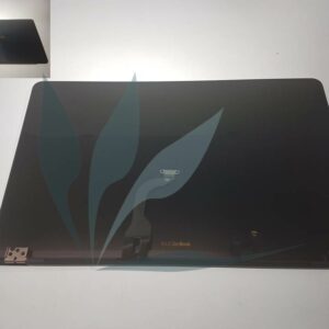 Module écran gris Full HD complet (dalle + capot gris + câble LCD + charnières + cache-charnières)14 pouces pour Asus Zenbook 3 Deluxe UX490UA