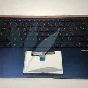 Clavier français avec repose-poignets bleu neuf d'origine Asus pour Asus UX433F