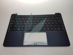 Clavier français avec repose-poignets bleu pour Asus X205TA