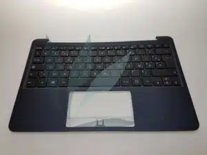 Clavier français avec repose-poignets bleu pour Asus X205TA
